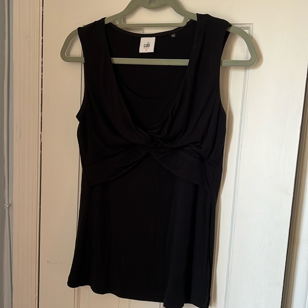Cabi black blouse short sleeved